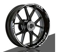 SQNYDH Autocollants Réfléchissants pour Jantes de Moto Yamaha MT-07, Décalcomanies pour Roues avec Moyeu (Couleur 2)