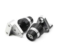 SQNYDH Curseurs de Cadre de Moto Protections Anti-Chute pour Yamaha XJR 1300 XJR1300 1998-2016 Protection Anti-Collision Et Anti-Chute Contre Les Chutes Crash Pad(Argent)