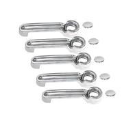 SQNYDH Extérieure Voiture Garniture De Poignée Porte Pour Jeep Pour Liberty Pour Wrangler JK JKU 2007-2017 Décoration Coque Protection Style Autocollant Couvercle Housses Poignée Porte(Argent 2)