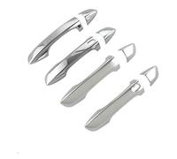 SQNYDH Extérieure Voiture Garniture De Poignée Porte Pour VW Pour Passat B8 2017-2021 Décoration Autocollant Chromé Conduite À Gauche Couvercle Housses Poignée Porte(Argent 1)