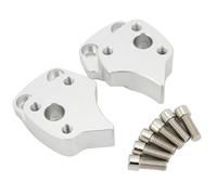 SQNYDH Guidon Riser Montage Pince Kit D'adaptateurs De Fixation pour Rehausseurs De Guidon pour Yamaha FJR1300 FJR 1300 2001 2002 2003 2004 2005 Pontet Rehausse(Argent)