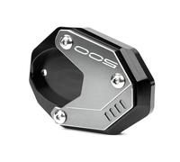 SQNYDH Plaque De Béquille Latérale pour Moto pour Kawasaki pour Ninja500 Z500 Et pour Ninja Z 500 SE 24-25, Support De Béquille, Plaque D'extension Coussin d'extension de béquille latérale(Titane)