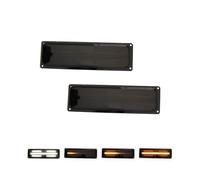 SQOFHA Clignotant Ensemble Clignotants Séquentiels Ambrés LED Pare-chocs Pour Chevy Pour Tahoe 1995-1999(Smoked Lens)