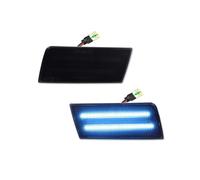 SQOFHA Clignotant Ensemble Feux Position Latéraux Avant À LED Pour Chrysler 300 2005 2006 2007 2008 2009 2010(Smoked Lens ice Blue)