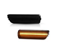 SQOFHA Clignotant Feu De Position Latéral À LED Pour VW Pour Golf Pour MKIV 1999-2005 Clignotant Lampe Remplacement(Smoked Lens Amber)