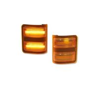 SQOFHA Clignotant Feux Position LED Fumés Rétroviseurs Latéraux Camion Pour Ford Pour F-350 2008-2016 Lentille Ambre(Yellow Lens Amber)