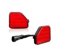 SQOFHA Clignotant Pour Jeep Pour Wrangler Pour JL 2018-up Pare-chocs Voiture Réflecteur Fonction Antibrouillard Marqueur(Red Lens)