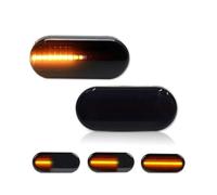 SQOFHA Clignotant Pour VW Pour Jetta Pour GTI 2000 2001 2002 2003 LED Feux Position Latéraux Dynamiques Clignotants Indicateur(Smoke Dynamic)