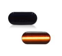 SQOFHA Clignotant Pour VW Pour Jetta Pour R32 2000 2001 2002 2003 LED Feux Position Latéraux Dynamiques Clignotants Indicateur(Smoke NO Dynamic)