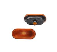 SQOFHA Clignotant Pour VW Pour Vento 1995-1998 2 Pièces Feux Position Latéraux Clignotants Boîtier D'avertissement Clignotant Séquentiel(Yellow Lens)