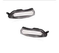 SQOFHA Feux de Position 2 Pièces Pour Chrysler 300 2011-2020 Voiture Bande Ambre Flash Vue Latérale Miroir Lumière Clignotant Assemblage(Clear Lens)