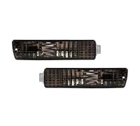 SQOFJDF Clignotants Auto Lot De 2 Clignotants De Pare-Chocs Avant pour VW pour Golf 2 MK2 pour Jetta 2 MK2 1980-1992, avec Harnais Et Accessoires Indicateurs Latéraux(Black-1Pair)