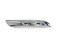SQOFJDF Clignotants Auto pour BMW Série 5 F10 F11 2010-2017, Clignotants De Voiture, Feux De Position Latéraux Avant, Noir Brillant 63137154168 Indicateurs Latéraux(Silver Left)