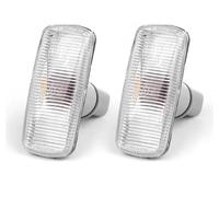 SQOFJDF Clignotants Auto pour Jeep pour Commander pour Compass pour Patriot 2006-2010 Feu Clignotant Latéral Jaune Non LED 04806224AA Lampe De Signalisation Indicateurs Latéraux(2pcs Clear Lens Lamp)