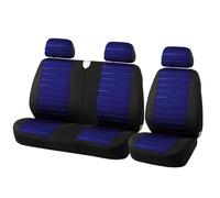 SQOFJDF Housses Siège Auto Housse siège Voiture Housse De Siège Universelle pour Camion 2 + 1 Airbag Intérieur Respirant Compatible avec Conducteur Simple Et Passager Double(Bleu)