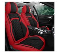 SQOFJDF Housses Siège Auto Housse siège Voiture Housse De Siège Voiture en Lin pour Ford pour Focus 2 MK1 MK3 pour Mondeo MK4 pour Fiesta MK7 Protections(Noir Rouge)