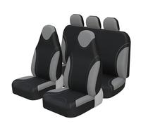 SQOFJDF Housses Siège Auto Housse siège Voiture Housse De Siège Voiture Seau Intégré Style Course, Tissu Plat Auto pour Kaptur pour Captur 2016 2017 2018 2019(Gray 5 PCS)