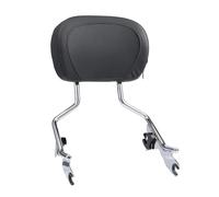 SQOFJDF Moto Bagages Supports Pour Touring Pour Street Glide Pour Road King Pour Electra Glide 2009-2022 Dossier Passager Arrière De Moto Barre Sissy Amovible(Chrome)