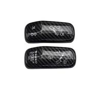 SQOFJGIGN Bandes Décoration Couvercle Commande Garniture commutateur d'essuie-Glace de Volant pour VW pour Polo pour Golf 7 8 pour Jetta pour Tiguan 2018-2023(Carbon Black SUV)