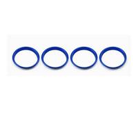 SQOFJGIGN Bandes Décoration Lot 4 Bagues Ventilation Climatisation Voiture Autocollant Décoratif pour A3 S3 2013-2017 pour Q2 2017 Voiture Accessoires Voiture Interieur Decoration(Blue Out)
