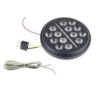 SQOFJGIGN Phares Avant Assemblage Moto Phare À LED 5-3/4" 5,75 Feux De Croisement/Haut Feux De Circulation Diurnes pour Sportster XL 883 1200 pour Dyna Phares Avant Moto