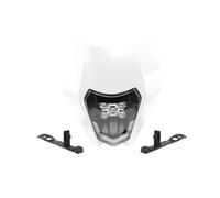 SQOFJGIGN Phares Avant Assemblage Moto Phare LED Moto pour EXC EXCF SX SXF XC pour XCF XCW XCFW 125 150 250 300 350 450 530 Phare Motocross Enduro Dirt Dirt Phares Avant Moto(Blanc)