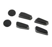 SQOGJSGZ Poignées Portières Intérieures Garniture Couvercle Bol Poignée Porte Intérieure Voiture en Fiber Carbone ABS pour Hyundai pour Sonata 2020 2021 Bouton Réglage Siège 4 Pièces(B)