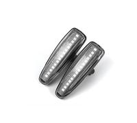 SQOGJSGZ Pour Mitsubishi Pour Lancer Pour EVO X Pour Outlander Sport Pour Mirage Feux Position Latéraux Dynamiques À LED Avec Clignotants Intégrés Indicateur Rétroviseur(Crystal White)