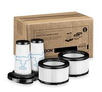 SQOON Kit de filtres pour Rowenta X-Force Flex 9.60 Series, conforme aux modèles ZR009010 & ZR009012,2, pré-filtre + 2 filtres moteur pour Rowenta X-FORCE FLEX 9.60, remplace les filtres pré-et
