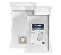 SQOON Lot de 10 sacs d'aspirateur compatibles avec Makita DVC660 / DVC665, sacs filtrants de qualité supérieure, durables et ajustement parfait (10)