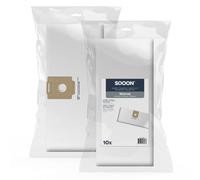 SQOON Lot de 10 sacs d'aspirateur pour Nilfisk GD1000, VP300 & VP600, sacs filtrants de qualité supérieure, durables et parfaitement ajustés