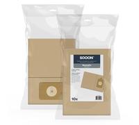 SQOON Lot de 10 sacs d'aspirateur pour Numatic Henry, Hetty & PPR240 series - NVM 1 B/C - Model 604100 - Sacs filtrants de haute qualité, durables et ajustés, en papier