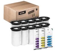 SQOON Lot de 10 sacs d'aspirateur pour Numatic Henry Quick/Hetty Quick/NQ Quick, lot de 10 sacs d'aspirateur, équivalent à 915744, 915269 + 15 bâtonnets parfumés