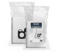 SQOON Lot de 10 sacs d'aspirateur pour Rowenta Silence Force/X-Trem, remplacement du modèle ZR200520 / ZR200720, sacs filtrants de qualité supérieure, durables et parfaitement ajustés