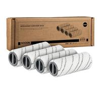 SQOON Lot de 4 rouleaux en microfibre de rechange pour Kärcher 2.055-006.0, compatibles avec Kärcher EWM 2, FC 3, FC 5, FC 7, FC 8, rouleaux de nettoyage de qualité supérieure, lavables et durables