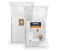 SQOON Lot de 5 sacs d'aspirateur pour Ronda 200H, remplacement du modèle 84.64.0053, sacs filtrants de qualité supérieure, durables et ajustés, pour poussières fines industrielles (5)