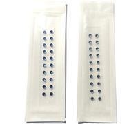 SQOYEI 20/40 Pièces Cristal Graines D'oreille Stimulation Par Pression Portable Oreille Presse Graines Acupuncture Avec Pince à épiler Relaxation(Blue 40 Pcs)