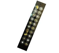 SQOYEI 20 Pièces Mode Graines D'oreille Aucun Perçage Requis, Autocollant Transparent Invisible Oreille Presse Graines Acupuncture Soulage L'insomnie(Gold B)