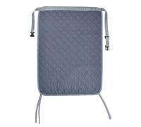 SQOYEI 4 étages épaissies Protege Matelas, Personnes âgées Coussin D'incontinence Absorbant Lavable Fermeture à Pression, Alèse Imperméable Réutilisables(Dark Gray)