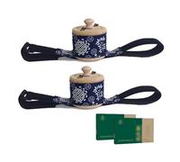 SQOYEI Amovible Coffret de Moxibustion Température Réglable Anti-Brûlure Boîte de Moxibustion pour L'insomnie, Fatigue Moxa Box pour La Taille, Abdomen(M*2 pcs)