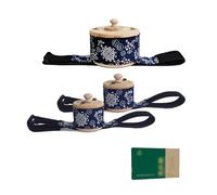 SQOYEI Amovible Coffret de Moxibustion Température Réglable Anti-Brûlure Boîte de Moxibustion pour L'insomnie, Fatigue Moxa Box pour La Taille, Abdomen(L*1 pcs+M*2 pcs)