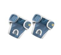 SQOYEI Animal De Compagnie Doux Couches pour Chiens 2 Pièces Réglable Culotte Chiennes Chaleurs pour Shiba Inu, Moyen Petit Culotte Menstruelle Chien Quotidiennement(Bleu,XS)