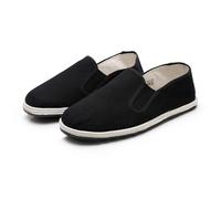 SQOYEI Classiques Souples Chaussures de Taekwondo Traditionnelles Chinoises Ancien Pékin Chaussures Kung Fu, Respirantes Non étouffantes pour Les Voyages(35 EU)