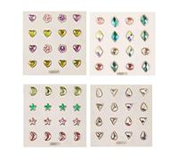 SQOYEI Graines D'oreille Sans Perçage, Stimulation Du Stress Oreille Presse Graines Acupuncture Durable Résistant à La Transpiration Soulage Les Maux de Tête(C-64pcs)