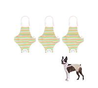 SQOYEI Moyen Petit Réutilisable Culotte Chiennes Chaleurs pour L'apprentissage De La Propreté, 3 Pièces été Couche Chien Femelle Anti-Fuite Couches pour Chiens(L,D)