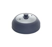 SQOYEI Repliable Couvercle Micro Ondes, Economiseur D'espace Cloche Micro Onde Verre Résistant Aux Hautes Températures Verre Cloche Alimentaire(S)
