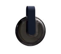 SQOYEI Rond Boite Appareil Dentaire Léger et Portable avec Poignée en Silicone Boite Gouttiere Dentaire Trous D'aération Réglables Dentiers Partiels Boite Dentier Adulte Office(Noir)