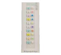 SQOYEI Tendance Décoratif Oreille Presse Graines Acupuncture pour Concert, Fête Massage Graines D'oreille pour Favoriser Le Sommeil, Perdre Du Poids Poids(D-20pcs)