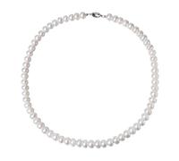 SQPZM Collier de Perles Véritables d'Eau Douce pour Femme, Nuance Ivoire Crème, Cadeau Luxueux pour Épouse, Mère et Amoureuse