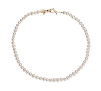 SQPZM Collier de Perles Véritables d'Eau Douce pour Femme, Nuance Ivoire Crème, Cadeau Luxueux pour Épouse, Mère et Amoureuse